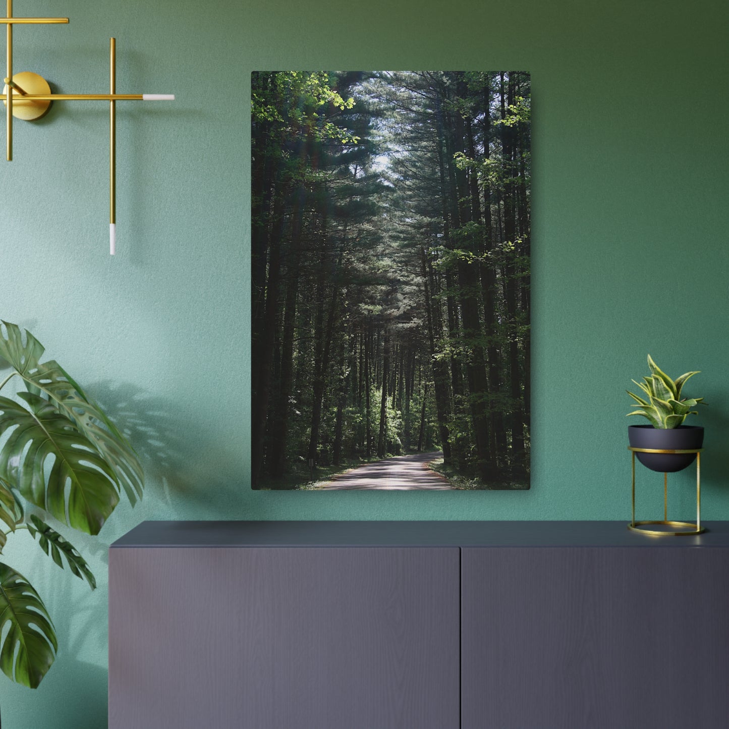 Guiding Light, Forest Path Metal Art Sign, Nature Wall Decor, Outdoor Enthusiast Gift, Rustic Home Decoration, Unique Gift for Nature Lovers