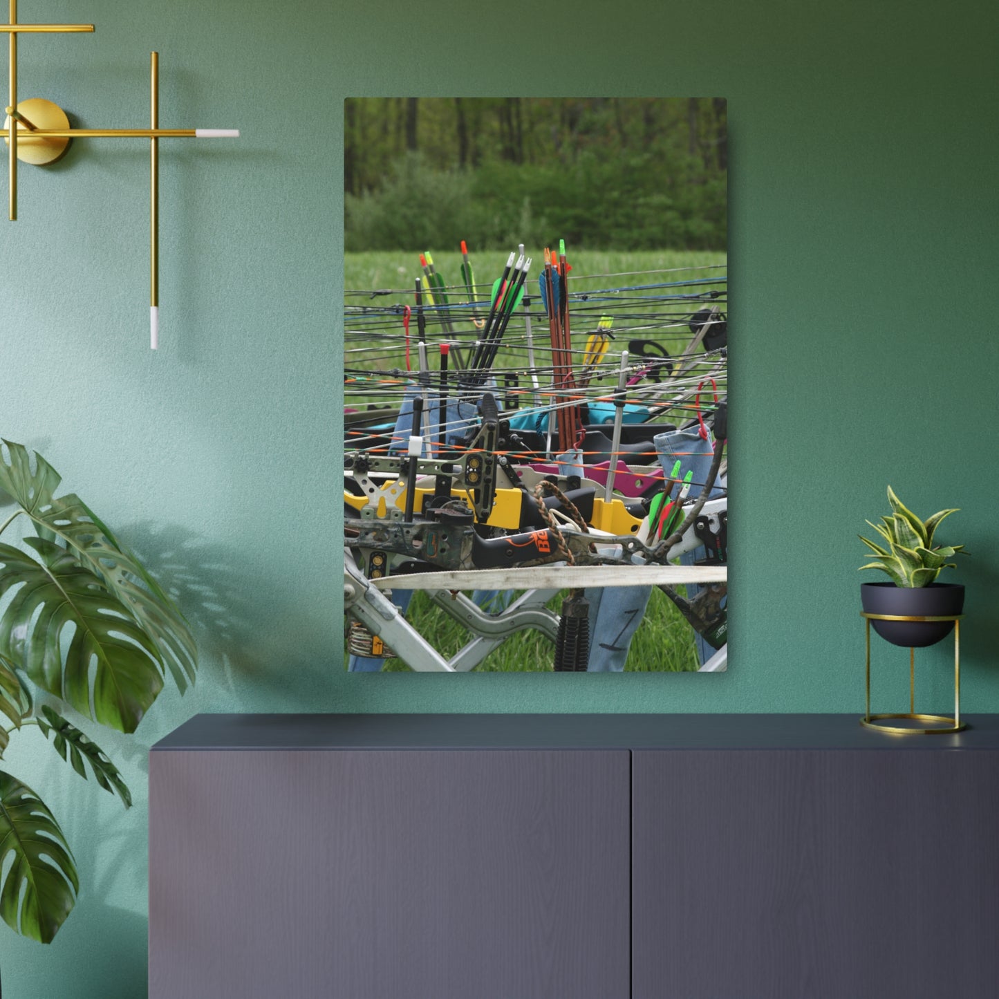 Rustic Metal Art Sign for Archery Lovers, Gift for Hunters, Unique Archery Wall Art