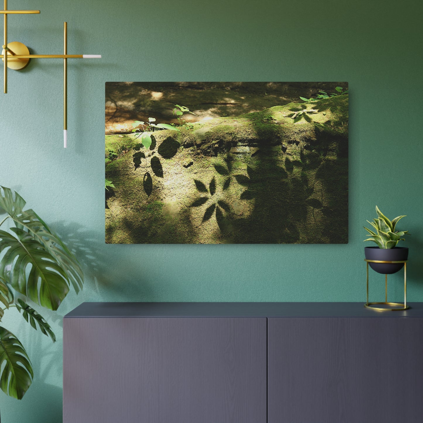 Nature-Inspired Metal Art Sign, Rustic Home Decor, Garden Wall Art, Unique Gift for Nature Lovers, Outdoor Wall Decor, Handcrafted Art, Forest Shadows