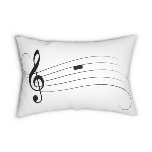Spun Polyester Lumbar Pillow Music Rest