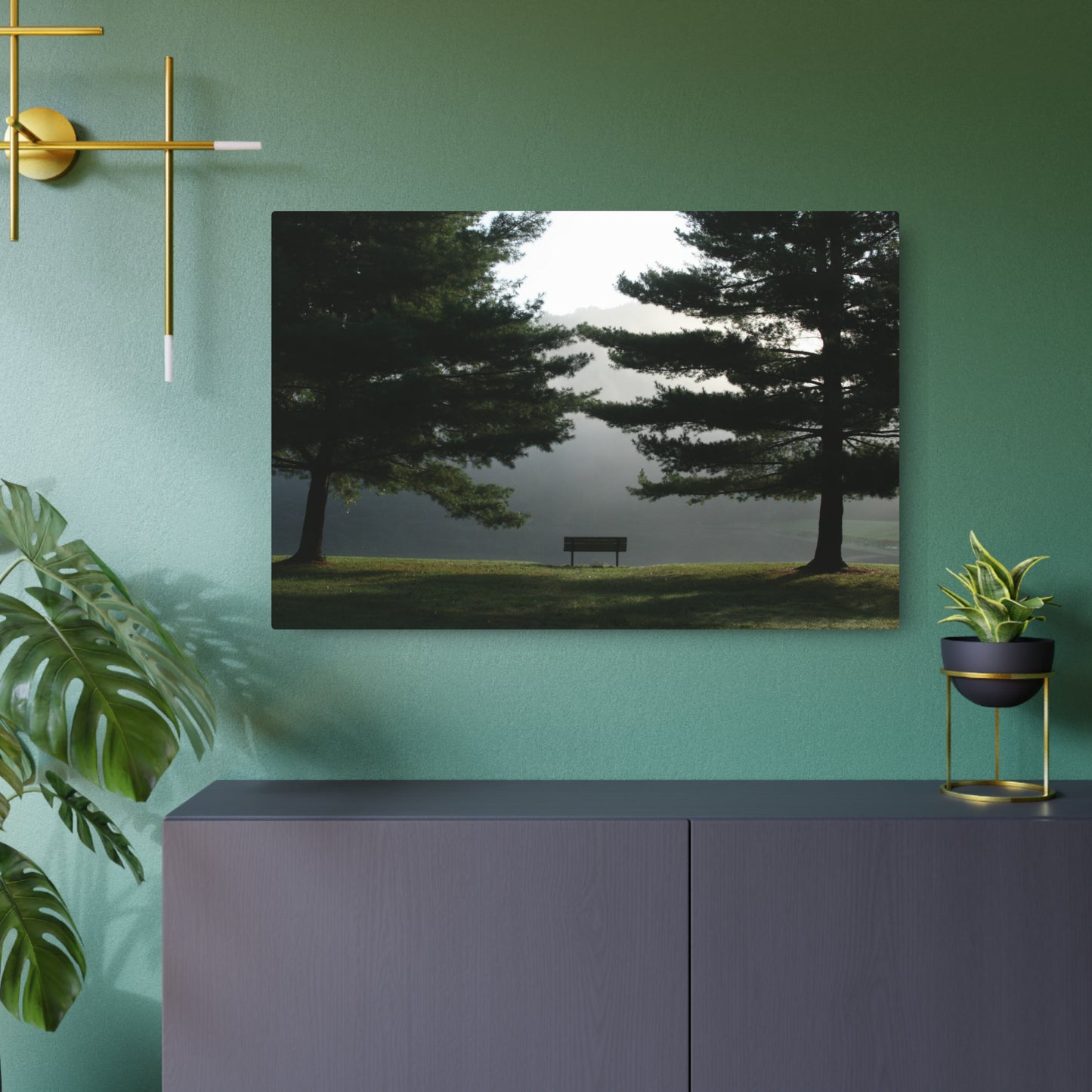 Serenity and Reflection, Metal Art Sign, Nature Wall Decor, Outdoor Enthusiast Gift, Rustic Home Decoration, Unique Gift for Nature Lovers